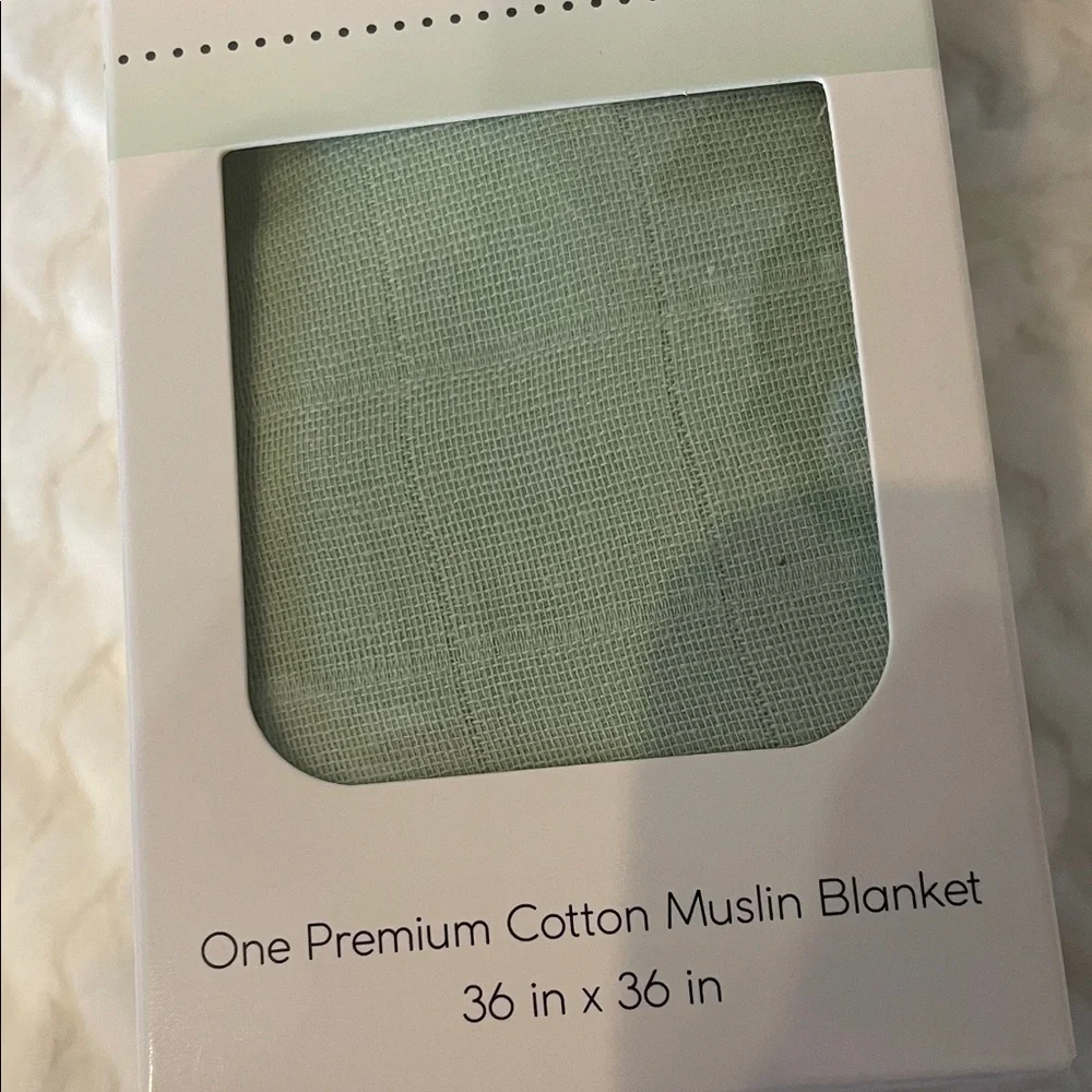 Amazing Baby Green Muslin Swaddle